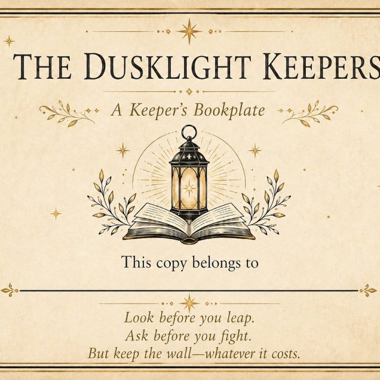 Keeper bookplate from The Dusklight Keepers